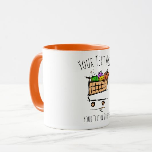 Volledig winkelwagentje/trolley/Winterverkoop. Cad Mok (Voorkant links)