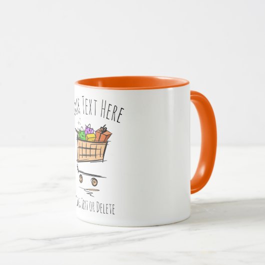 Volledig winkelwagentje/trolley/Winterverkoop. Cad Mok (Voorkant rechts)