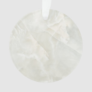 Volledig wit marmer Acrylcirkelvormig Ornament