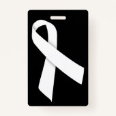 Volledig witte lintkaart badge (Achterkant)