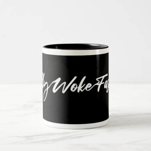 Volledig Woke Mode Signature Black Coffee Cup Tweekleurige Koffiemok (Center)