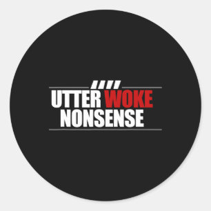 Volledig Woke Onzin Voetbal Voetbal Ironic Everton Ronde Sticker