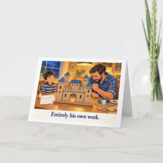 Volledig Zijn Eigen Werk Schoolproject Humor Kaart