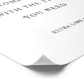 Volledige aangepaste tekst, Burgundy Blush Pink We Poster (Hoek)