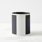 Volledige Aarde bij nacht met stadslichten 2 Mok (Midden)