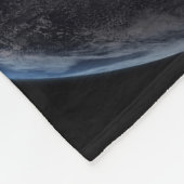 Volledige Aarde die de lichten van de stad van Azi Fleece Deken (Hoek)