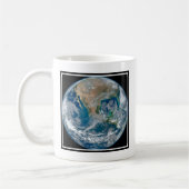 Volledige Aarde die Noord-Amerika en Mexico toont. Koffiemok (Links)