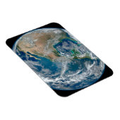 Volledige Aarde die Noord-Amerika en Mexico toont. Magneet (Rechterzijde)