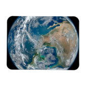 Volledige Aarde die Noord-Amerika en Mexico toont. Magneet (Horizontaal)