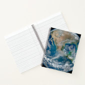 Volledige Aarde die Noord-Amerika en Mexico toont. Notitieboek (Binnen)