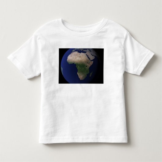 Volledige Aarde met Afrika, Europa en het Midden-O Kinder Shirts (Voorkant)