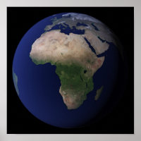 Volledige Aarde met Afrika, Europa en het Midden-O