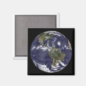 Volledige Aarde met Noord-Amerika 2 Magneet (Voorkant / Achterkant)