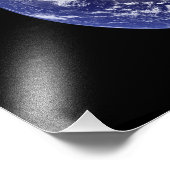 Volledige Aarde met Noord-Amerika 3 Foto Afdruk (Hoek)