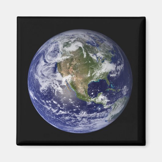 Volledige Aarde met Noord-Amerika 3 Magneet (Voorkant)