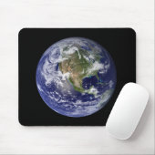 Volledige Aarde met Noord-Amerika 3 Muismat (Met muis)