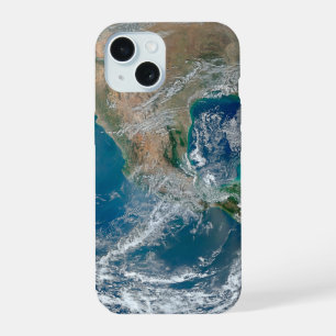 Volledige aarde met Noord-Amerika en Mexico. iPhone 15 Case