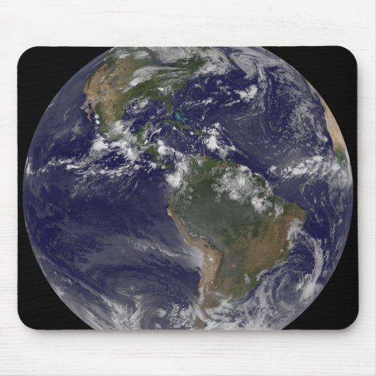 Volledige Aarde met Noord-Amerika en Zuid-Amer 2 Muismat (Voorkant)