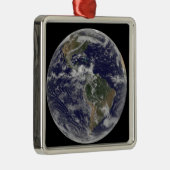 Volledige Aarde met Noord-Amerika en Zuid-Amer 3 Metalen Ornament (Rechts)