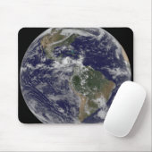 Volledige Aarde met Noord-Amerika en Zuid-Amer 3 Muismat (Met muis)