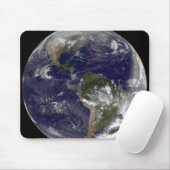 Volledige Aarde met Noord-Amerika en Zuid-Amer 5 Muismat (Met muis)