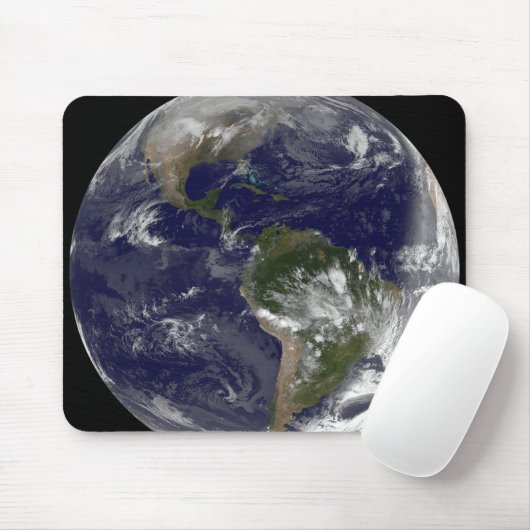 Volledige Aarde met Noord-Amerika en Zuid-Amer 5 Muismat (Met muis)