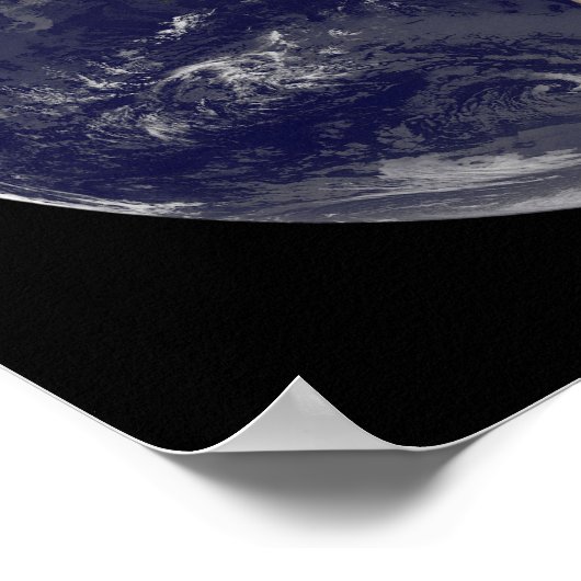 Volledige Aarde met Noord-Amerika en Zuid-Amer 5 Poster (Hoek)