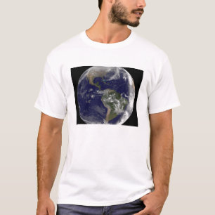 Volledige Aarde met Noord-Amerika en Zuid-Amer 7 T-shirt