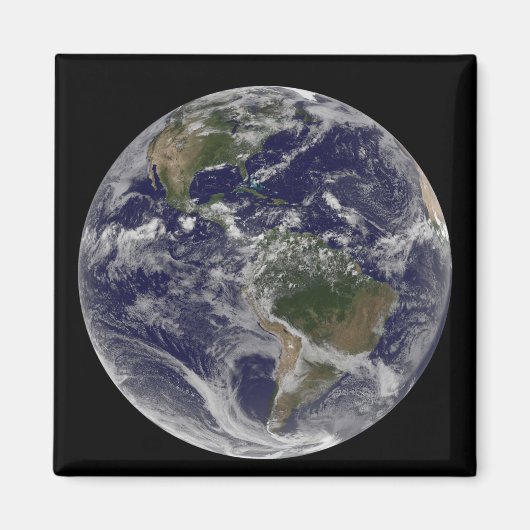 Volledige Aarde met Noord-Amerika en Zuid-Amer Magneet (Voorkant)