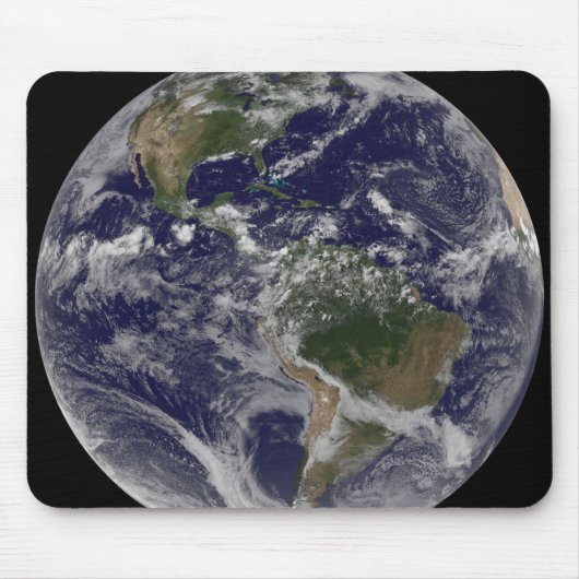 Volledige Aarde met Noord-Amerika en Zuid-Amer Muismat (Voorkant)