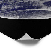 Volledige Aarde met Noord-Amerika en Zuid-Amer Poster (Hoek)