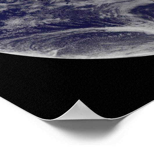 Volledige Aarde met Noord-Amerika en Zuid-Amer Poster (Hoek)