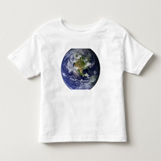 Volledige Aarde met Noord-Amerika Kinder Shirts (Voorkant)