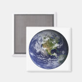 Volledige Aarde met Noord-Amerika Magneet (Voorkant / Achterkant)