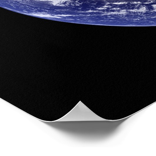 Volledige Aarde met Noord-Amerika Poster (Hoek)