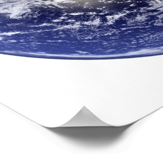 Volledige Aarde met Noord-Amerika Poster (Hoek)