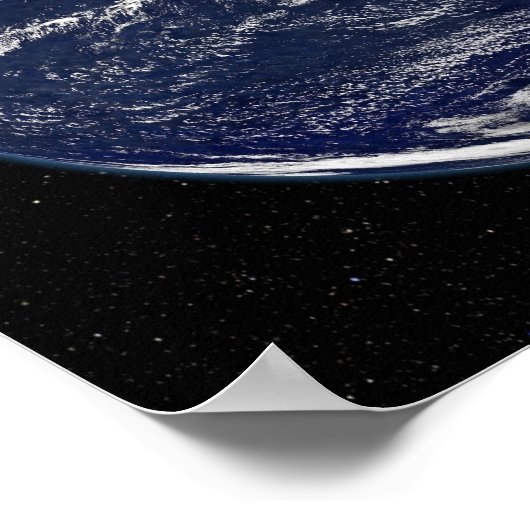 Volledige Aarde met Noord- en Zuid-Amerika Poster (Hoek)