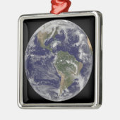 Volledige Aarde met orkaan Paloma Metalen Ornament (Links)