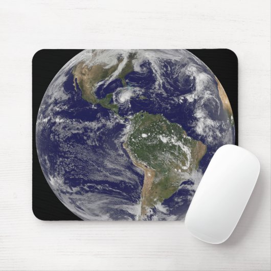Volledige Aarde met orkaan Paloma Muismat (Met muis)