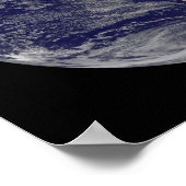 Volledige Aarde met orkaan Paloma Poster (Hoek)