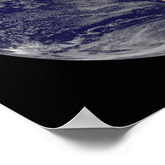 Volledige Aarde met orkaan Paloma Poster (Hoek)