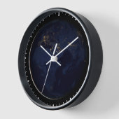 Volledige Aarde met stadslichten (Hoek)