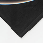 Volledige Aarde met stadslichten Fleece Deken (Hoek)