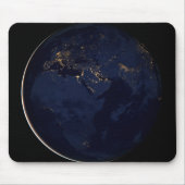 Volledige Aarde met stadslichten Muismat (Voorkant)