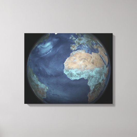 Volledige Aarde met verdamping Canvas Afdruk (Voorkant)