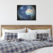 Volledige Aarde met verdamping Canvas Afdruk (Insitu (Slaapkamer))