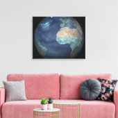Volledige Aarde met verdamping Canvas Afdruk (Insitu (Woonkamer))