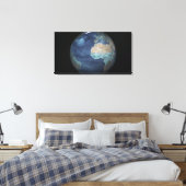Volledige Aarde met verdamping Canvas Afdruk (Insitu (Slaapkamer))