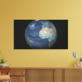 Volledige Aarde met verdamping Canvas Afdruk (Insitu (Woonkamer))