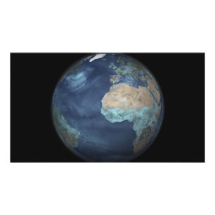 Volledige Aarde met verdamping Foto Afdruk